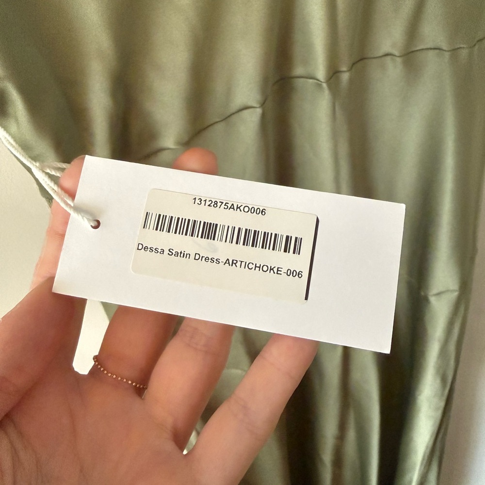 Reformation Dessa Artichoke Satin Maxi Dress - Picture 6 of 6